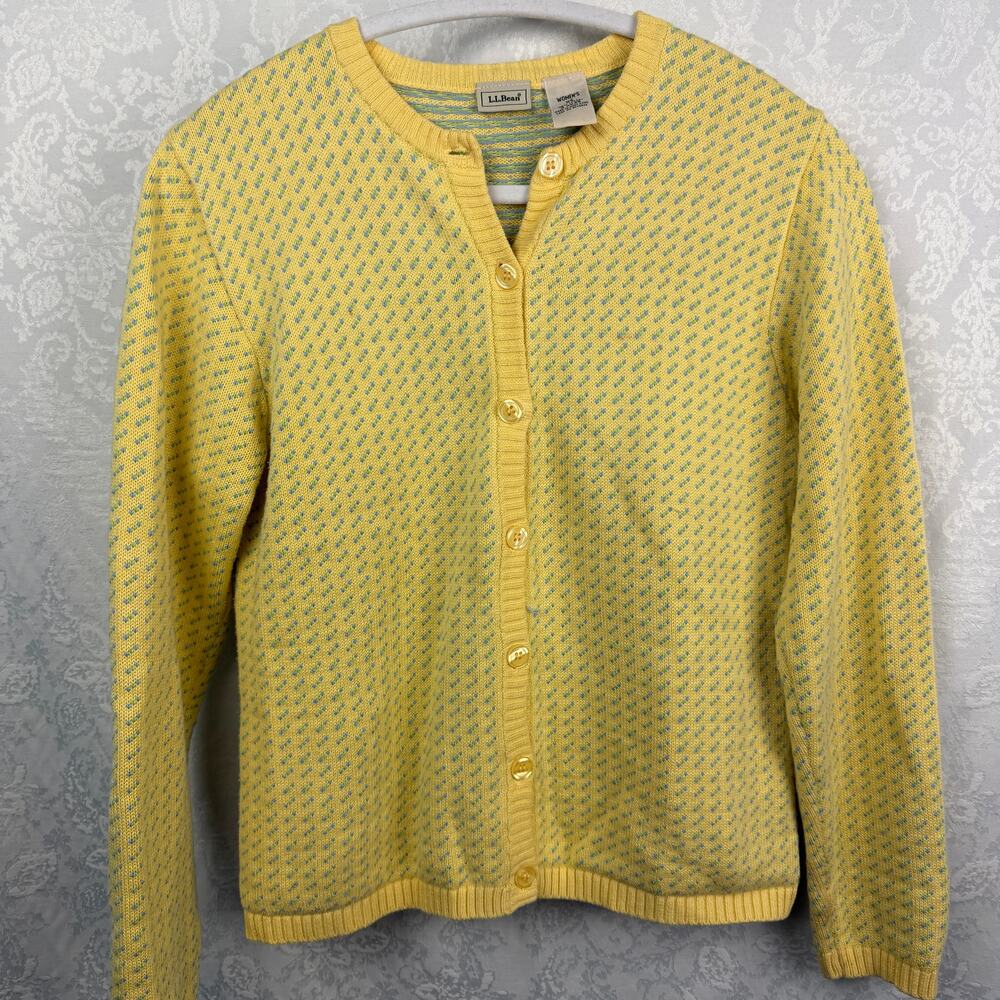 L.L.Bean Women's Button-Front Cardigan – Size XS Cottage Core - Picture 3 of 5